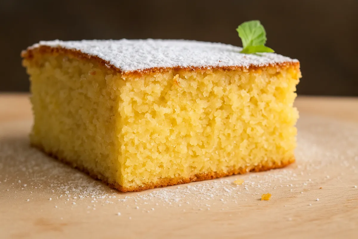 jednoduchý mandľový koláč