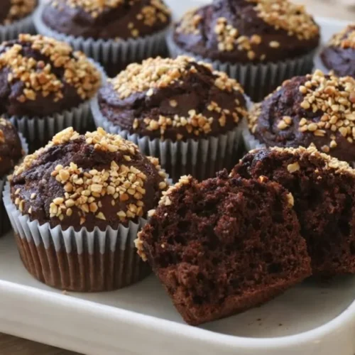 jemné kakaové muffiny