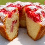 jogurtová bábovka s jahodami