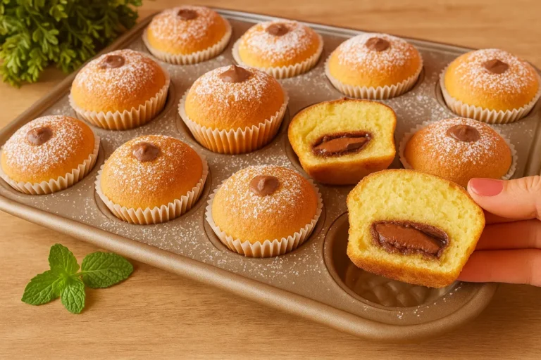 jogurtové muffiny s nutellou