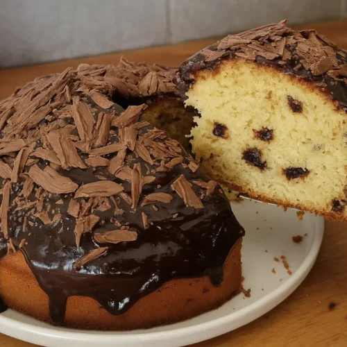 jogurtový koláč s čokoládou