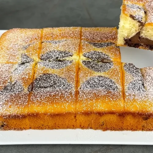 jogurtový koláč s kávovou vrstvou