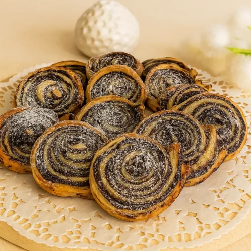 kakaové slimáky z lístkového cesta