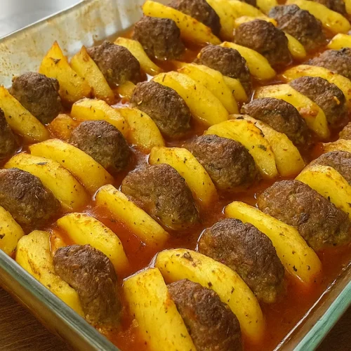 karbonátky pečené v rúre so zemiakmi