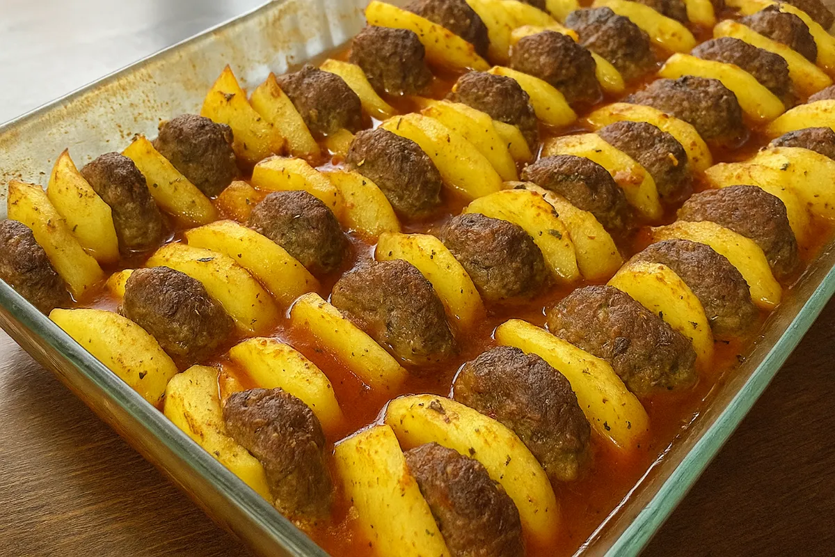 karbonátky pečené v rúre so zemiakmi