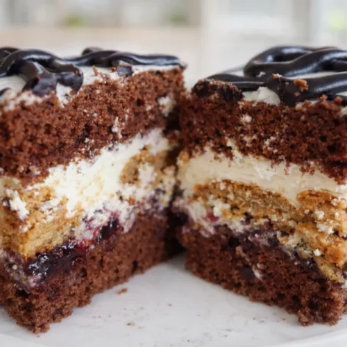 kávový rez s džemom