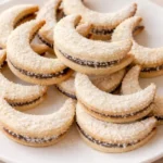 kokosové polmesiace s čokoládou