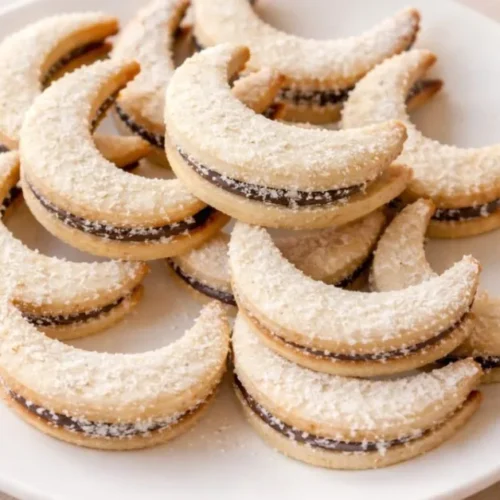 kokosové polmesiace s čokoládou