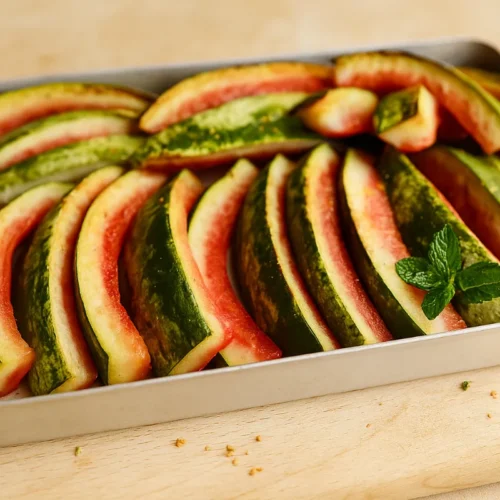 kompót z melónových šupiek