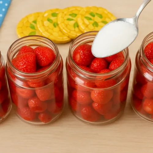 kompótované jahody