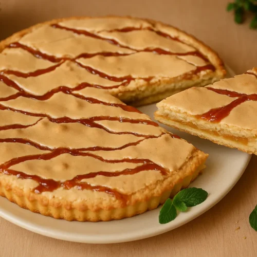 krehký jablkový koláč