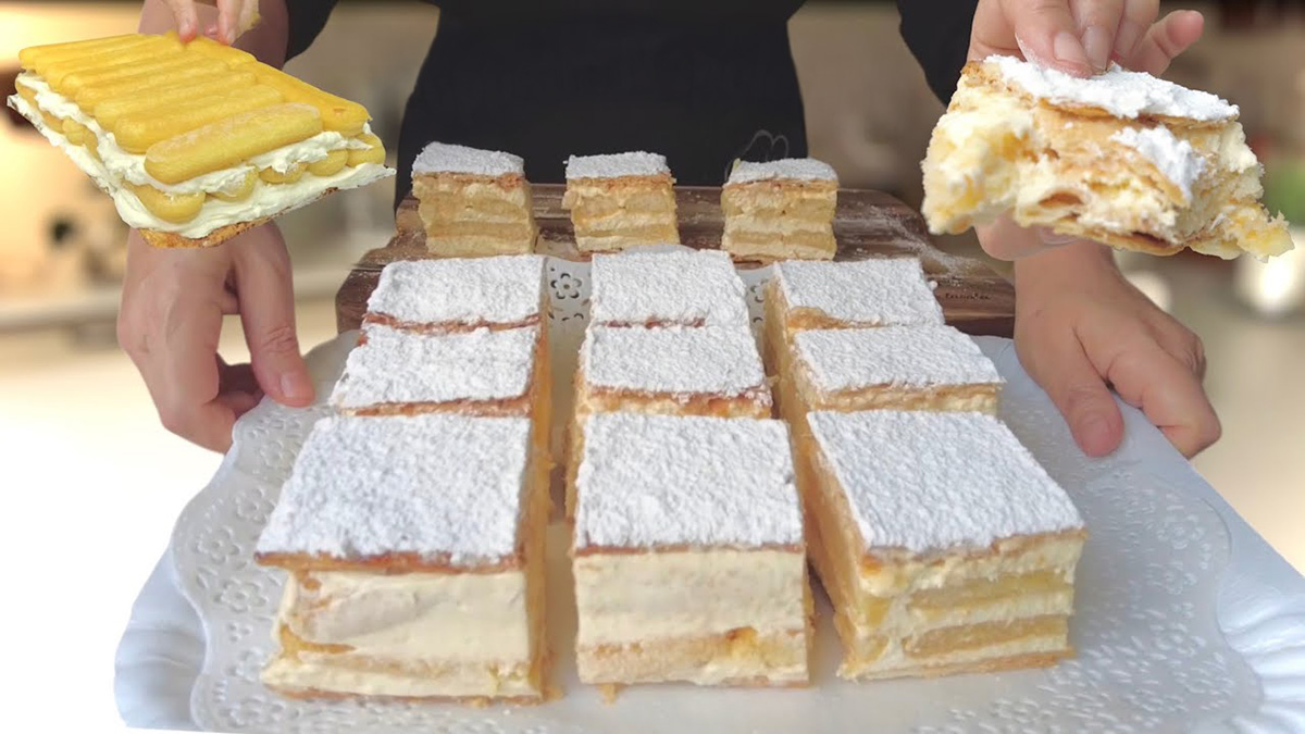 kremeš s piškótami