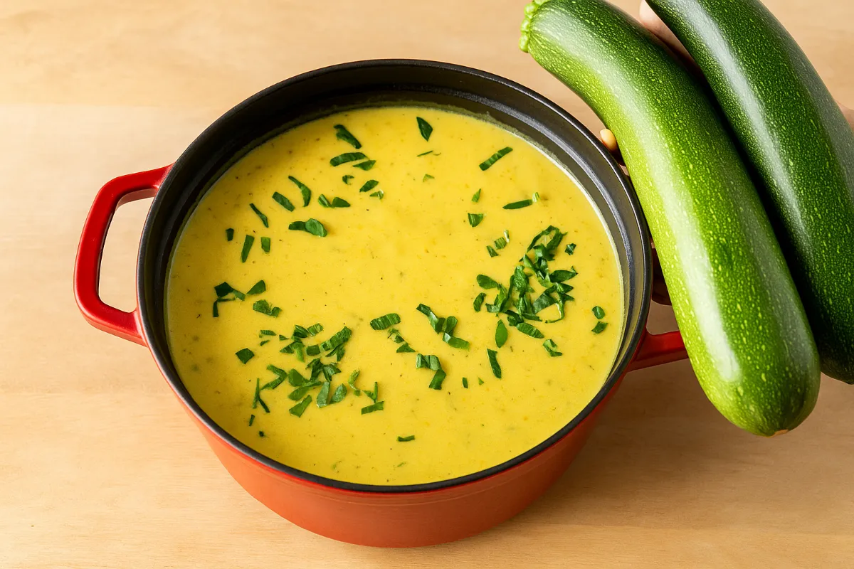 krémová cuketová polievka