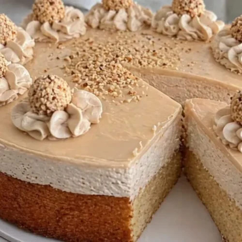 krémová torta s lieskovými orechmi