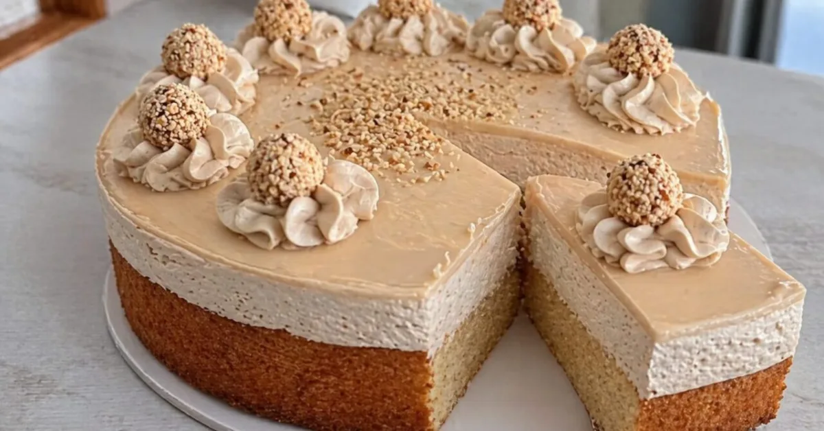 krémová torta s lieskovými orechmi