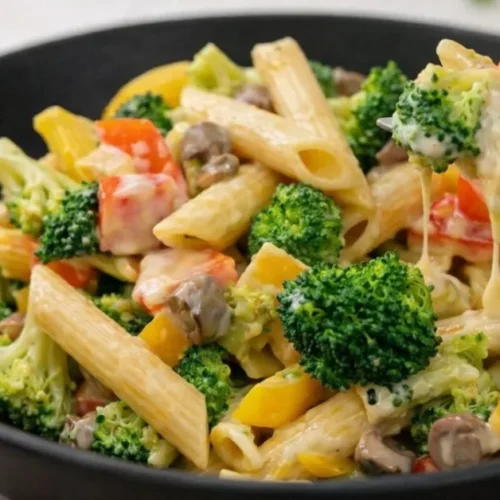 krémové cestoviny so zeleninou