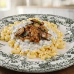 krémové hubové cestoviny