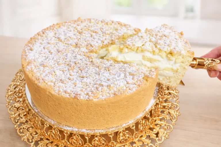 krémový jablkový koláč