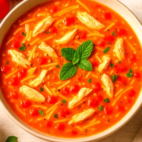 kuracia polievka s červenou šošovicou