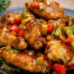 kuracie krídelká na cibuli a paprike