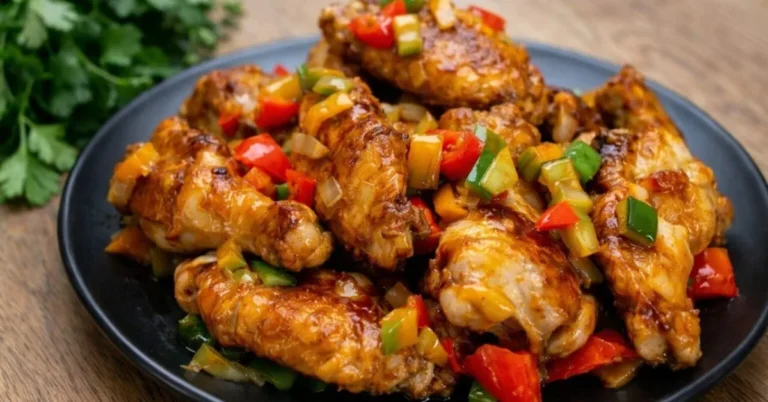 kuracie krídelká na cibuli a paprike