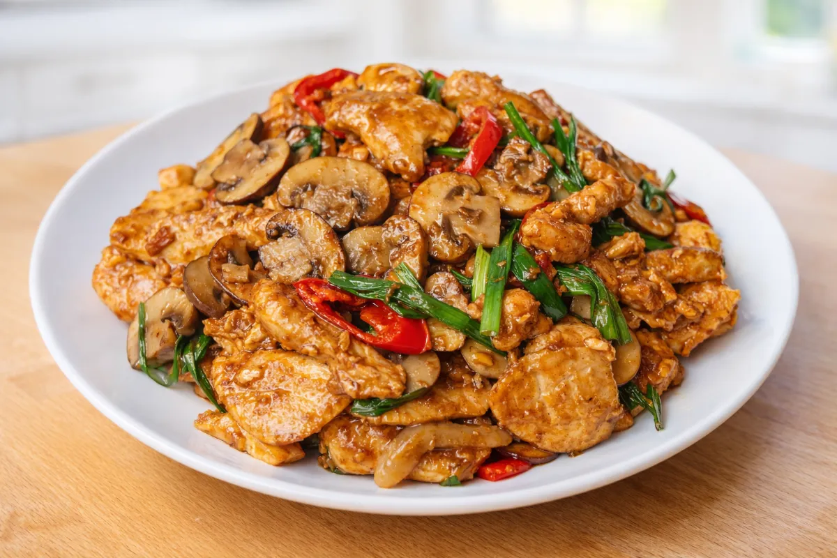 kuracie prsia a šampiňóny