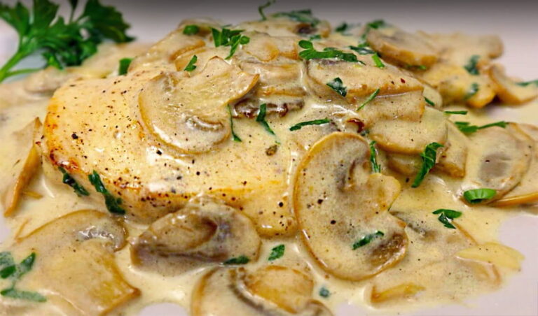 kuracie prsia s krémovou šampiňónovou omáčkou