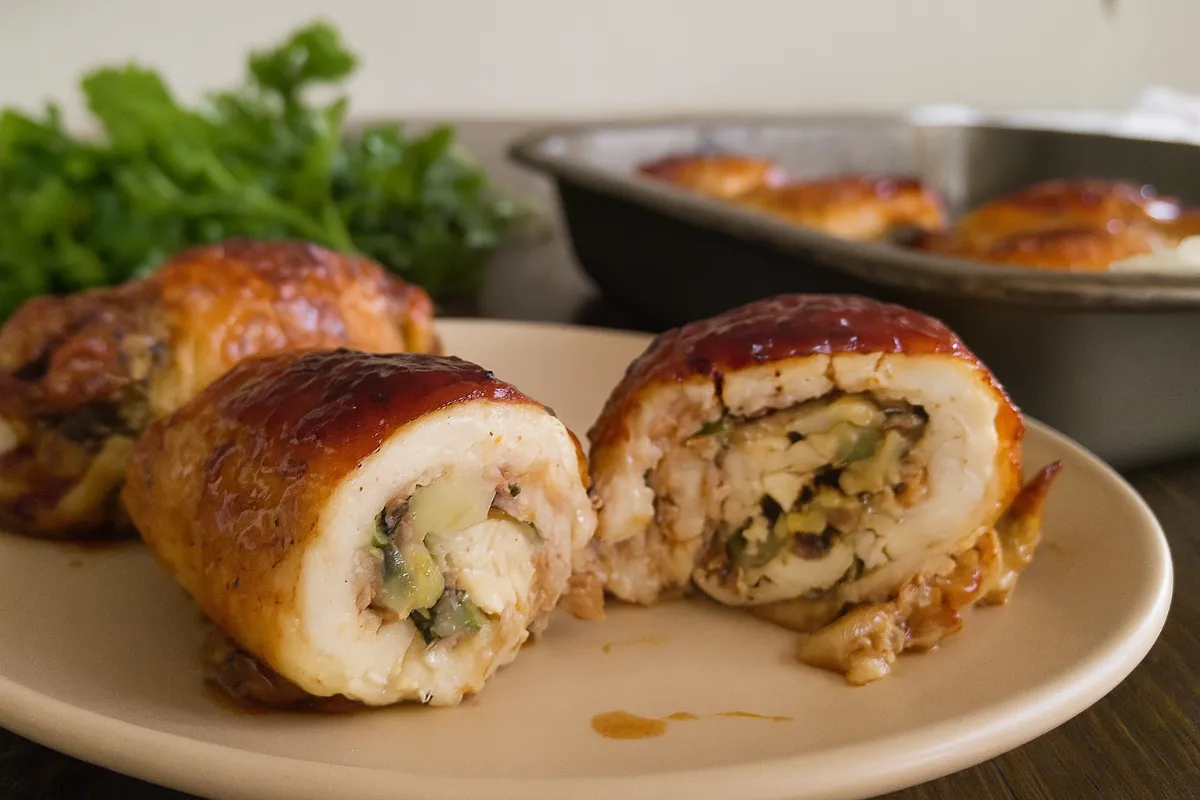 kuracie roládky s hubami