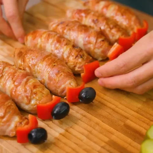 kuracie rolky v slanine