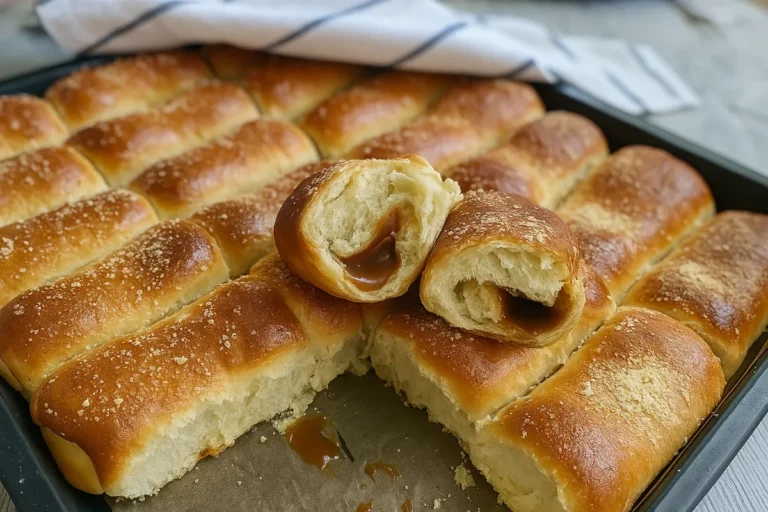 kysnuté rolky s karamelom