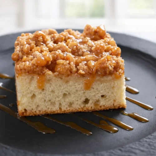 kysnutý jablčník s karamelom