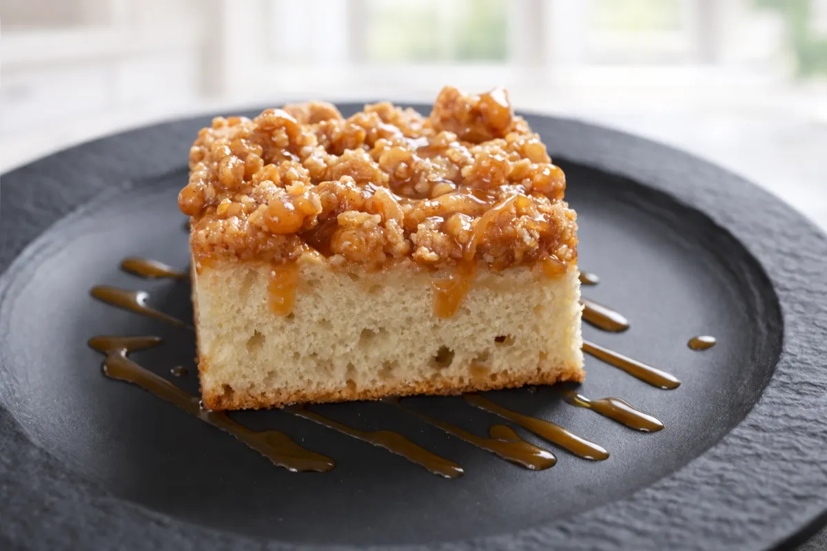 kysnutý jablčník s karamelom