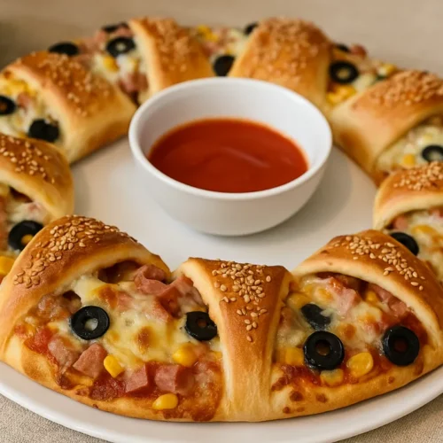 kysnutý pizza veniec