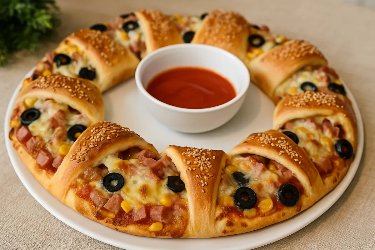 kysnutý pizza veniec