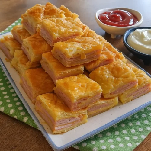 lístkové cesto so šunkou a syrom