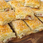 lístkové štvorčeky so slaninou a syrom