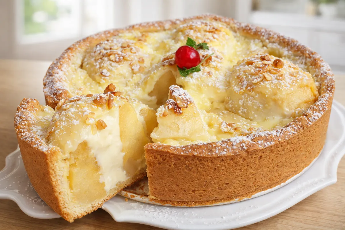 luxusný jablkový koláč