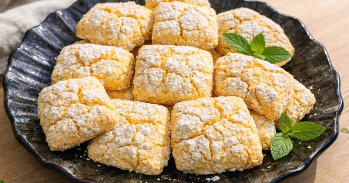 mäkké citrónové keksíky