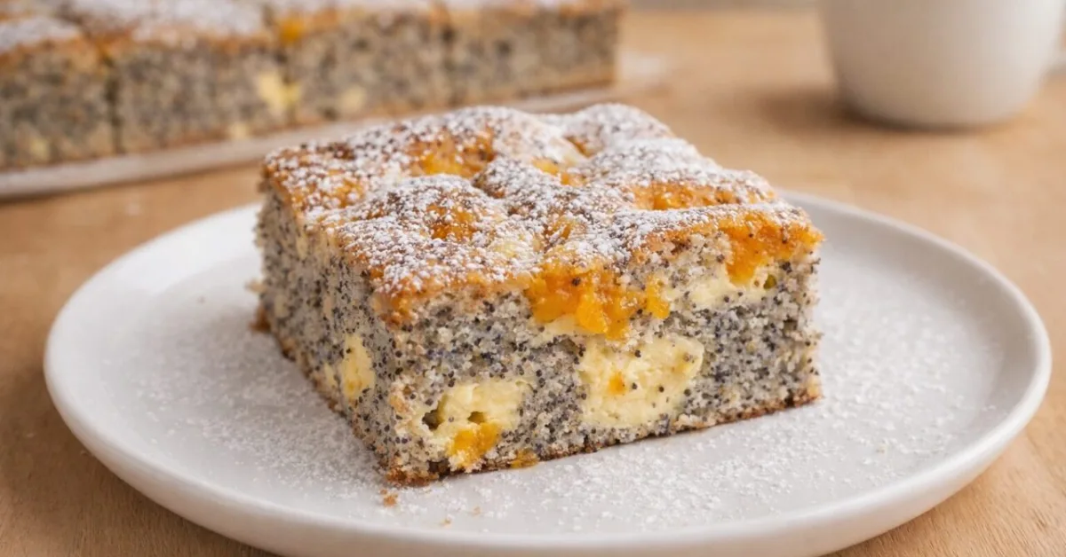 makovo-tvarohový koláč