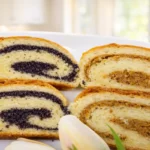 makový a orechový závin