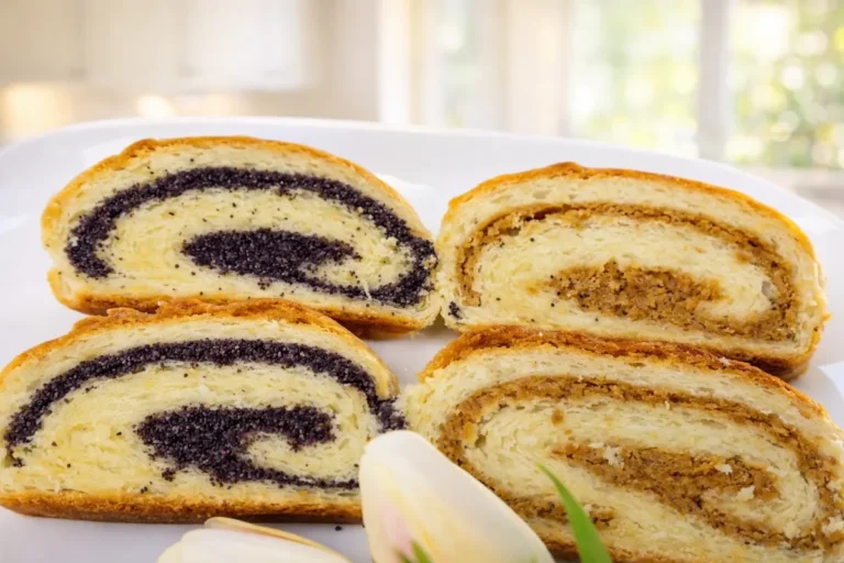 makový a orechový závin