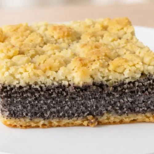 makový koláč s posýpkou