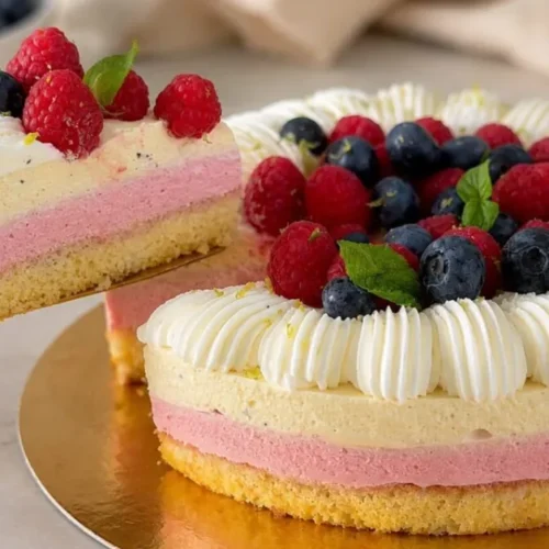 malinovo-vanilkova torta