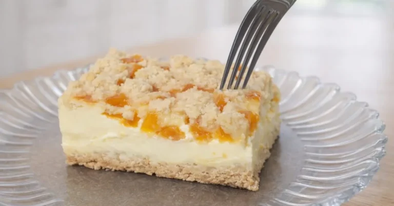 mandarínkový tvarohovník s posýpkou