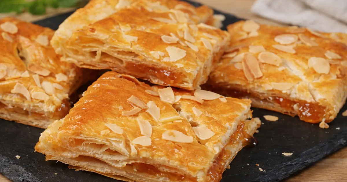 marhuľový koláč z lístkového cesta