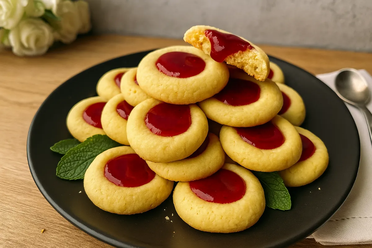 maslové kolieska s marmeládou