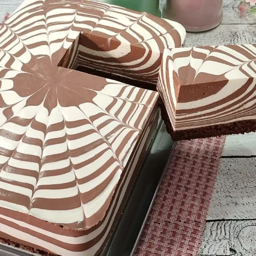 mramorované jogurtové rezy