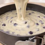 nadýchaný čučoriedkový koláč