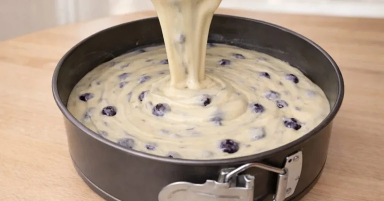 nadýchaný čučoriedkový koláč