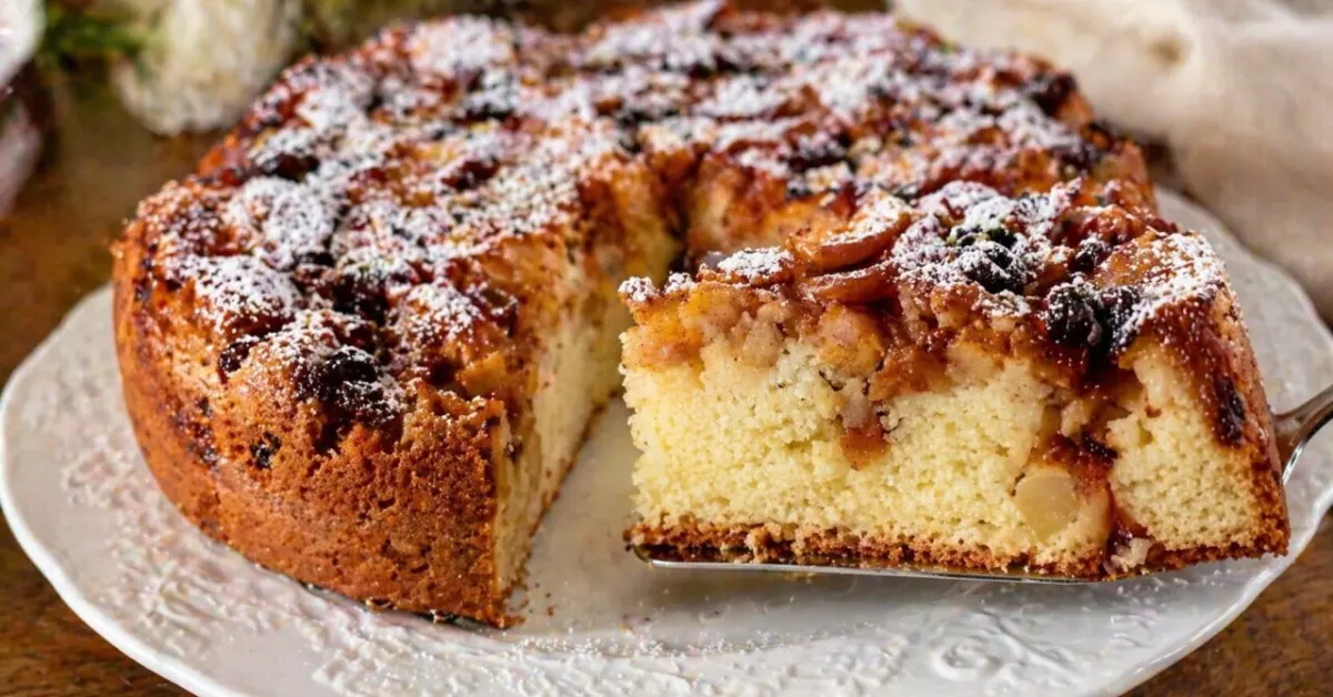 nadýchaný jablkový koláč